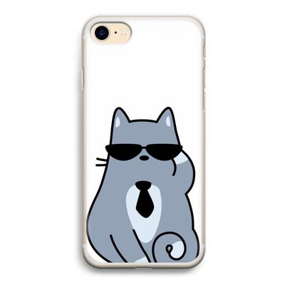 Cool cat: iPhone 7 Transparant Hoesje