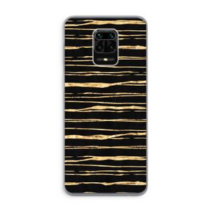 Gouden strepen: Xiaomi Redmi Note 9 Pro Transparant Hoesje