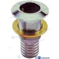 GS30076 - MESSING-CHROOM DOOR DE ROMP. 2"