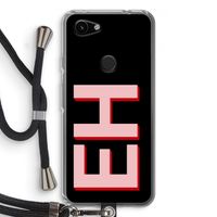Monogram: Pixel 3a Transparant Hoesje met koord
