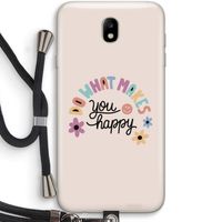 Happy days: Samsung Galaxy J7 (2017) Transparant Hoesje met koord