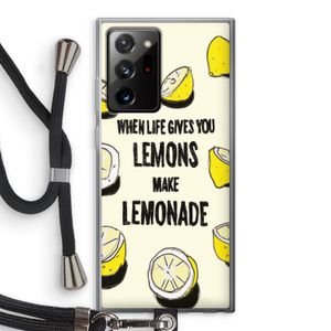 Lemonade: Samsung Galaxy Note 20 Ultra / Note 20 Ultra 5G Transparant Hoesje met koord