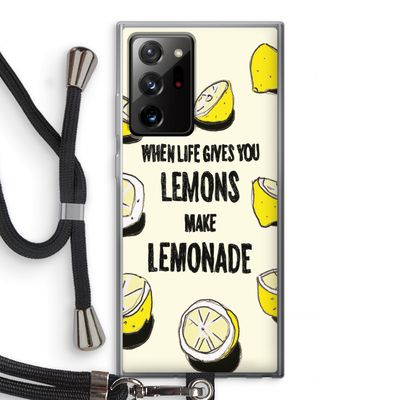 Lemonade: Samsung Galaxy Note 20 Ultra / Note 20 Ultra 5G Transparant Hoesje met koord