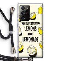 Lemonade: Samsung Galaxy Note 20 Ultra / Note 20 Ultra 5G Transparant Hoesje met koord