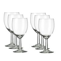 12x Luxe witte wijn glazen 240 ml Gilde - Wijnglazen