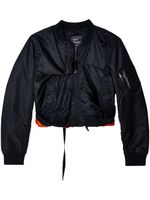 marina yee veste bomber zippée à détails repliés - Noir