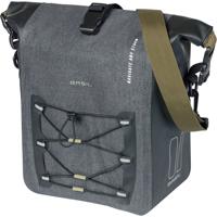 Basil enkele tas navigator storm mik hooks 12-15l zwart