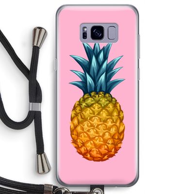 Grote ananas: Samsung Galaxy S8 Transparant Hoesje met koord