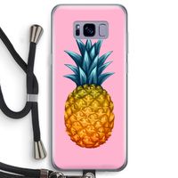 Grote ananas: Samsung Galaxy S8 Transparant Hoesje met koord