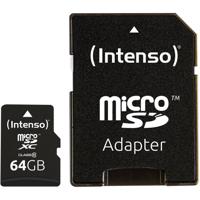 Intenso High Performance microSDXC-kaart 64 GB Class 10 Incl. SD-adapter Intenso High Performance microSDXC-kaart 64 GB Class 10 Incl. SD-adapter