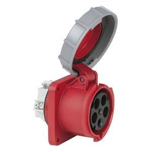 PCE CEE 63A 5-polige inbouw socket female IP67