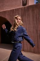 Nukus Jenna Blouse Embroidery Blouse 70 Navy