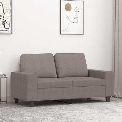 Tweezitsbank 120 cm stof taupe