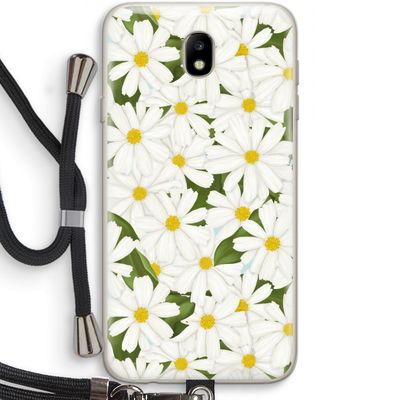 Summer Daisies: Samsung Galaxy J7 (2017) Transparant Hoesje met koord