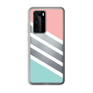 Strepen pastel: Huawei P40 Pro Transparant Hoesje