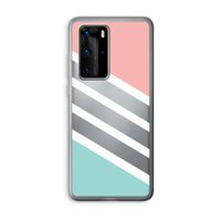 Strepen pastel: Huawei P40 Pro Transparant Hoesje