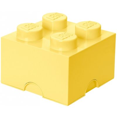 Room Copenhagen LEGO Storage Brick 4 Pastelgeel opbergdoos