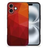Backcover voor iPhone 16 Polygon Red Backcover voor iPhone 16 Polygon Red