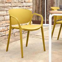 Kave Home Tuinstoel 'Ania' kleur Geel