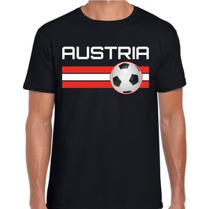 Austria / Oostenrijk voetbal / landen t-shirt zwart heren