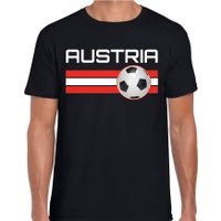 Austria / Oostenrijk voetbal / landen t-shirt zwart heren - thumbnail