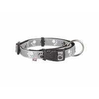 Hondenhalsband Trixie Silver Reflect Zwart Grijs XS/S 22-35 cm