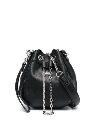 Vivienne Westwood sac en cuir artificiel à détail de chaine - Noir