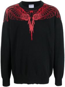 Marcelo Burlon County of Milan pull imprimé à col rond - Noir