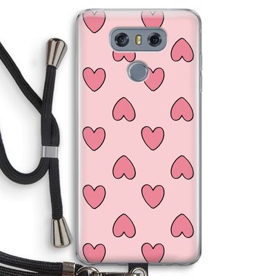 Ondersteboven verliefd: LG G6 Transparant Hoesje met koord