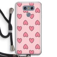Ondersteboven verliefd: LG G6 Transparant Hoesje met koord