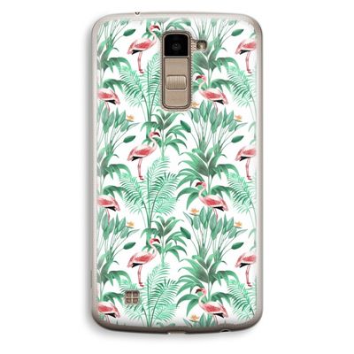 Flamingo bladeren: LG K10 (2016) Transparant Hoesje