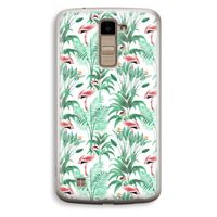 Flamingo bladeren: LG K10 (2016) Transparant Hoesje