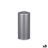 Kaars Acorde Zilverkleurig 9 x 20 x 9 cm (8 Stuks)