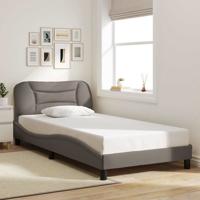 Bedframe zonder matras "Hvar" 100x200 cm stof taupe