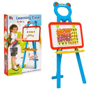 VidaXL Kinderezel met krijtbord en whiteboard 2-in-1