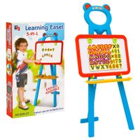 VidaXL Kinderezel met krijtbord en whiteboard 2-in-1