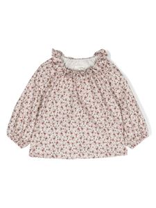 TEDDY & MINOU blouse en coton à fleurs - Rose