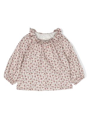 TEDDY & MINOU blouse en coton à fleurs - Rose