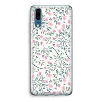 Sierlijke bloemen: Huawei P20 Transparant Hoesje