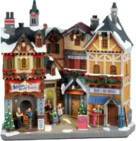 Lemax alpine winter shops verlichte facade Vail Village 2022