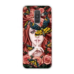 Lady Moth: Samsung Galaxy A6 Plus (2018) Transparant Hoesje