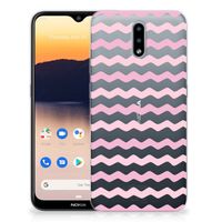 Nokia 2.3 TPU bumper Waves Roze - thumbnail