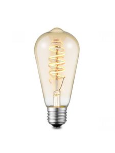 Home sweet home LED lamp Drop Spiral E27 4W dimbaar - amber