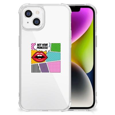 iPhone 14 Anti Shock Bumper Case Popart Princess iPhone 14 Anti Shock Bumper Case Popart Princess