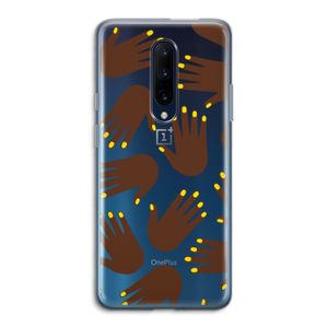 Hands dark: OnePlus 7 Pro Transparant Hoesje