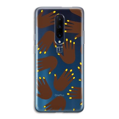 Hands dark: OnePlus 7 Pro Transparant Hoesje