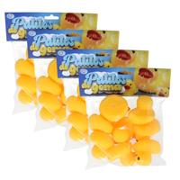 Gerimport Duckies Badeendjes - 64x - geel - 4 x 5 cm - bad eendjes race - eendje voor in bad