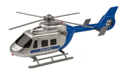 Happy People politiehelikopter met licht en geluid 30 cm blauw Happy People politiehelikopter met licht en geluid 30 cm blauw