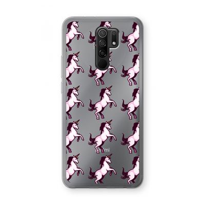 Musketon Unicorn: Xiaomi Redmi 9 Transparant Hoesje