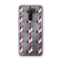 Musketon Unicorn: Xiaomi Redmi 9 Transparant Hoesje
